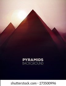 Abstract pyramids background, eps 10