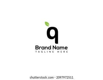 Resumen de letras q diseño moderno de marcas de papel iniciales