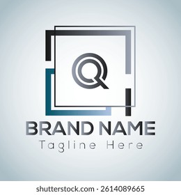 Abstract Q letter modern initial lettermarks logo design	