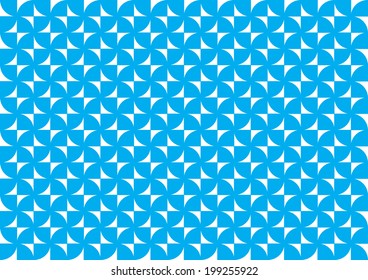 Abstract Quarter Circle Pattern. Vector