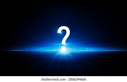 Resumen Marca de preguntas Key Door Lightning flecha arriba fondo de tecnología Hitech concepto de comunicación fondo de innovación, diseño vectorial