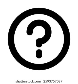 abstract question mark Shape line icon 