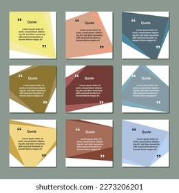 Abstract quote template design in geometric shapes.