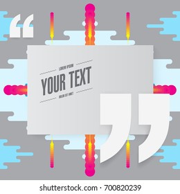 Abstract quote text design with beautiful colorful background 
Eps 10 stock vector illustration 