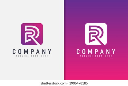 Abstract R and D Geometric Modern Logo Design. Usable For Business, Community, Foundation, Tech, Services Company. Vector Logo Design Illustration.