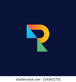 Resumen De La Plantilla De Logotipo R Latter.
