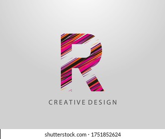 Abstract R Letter Logo. Creative Abstract Initial R 