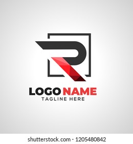 Plantilla Abstractas del logotipo de la letra R, 