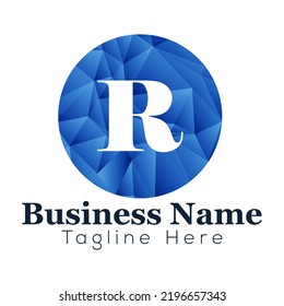 Abstract R letter modern initial lettermarks logo design