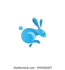 Abstract Rabbit Bunny Logo Icon