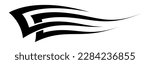 Abstract race car body side sticker sports car abstract tribal tattoo decoration. Eps 10 vector art image illustration. Side strip decal for car, auto, truck, boat, suv, motorcycle.