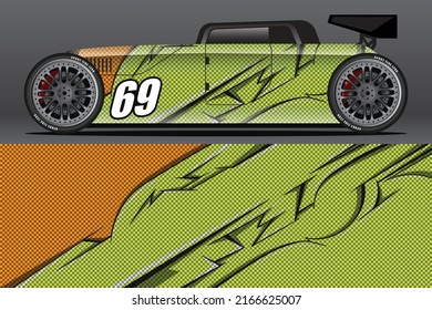 Abstract Race car wrap sticker design and sports background for daily use racing livery or car vinyl stickers