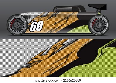 Abstract Race car wrap sticker design and sports background for daily use racing livery or car vinyl stickers