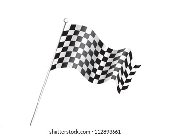 Abstract Race Flag Concept Vector Illustration