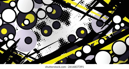 Abstract racing background with circle object, vector, eps 10.