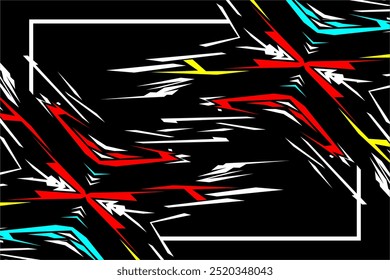 abstract racing background design and car wrap