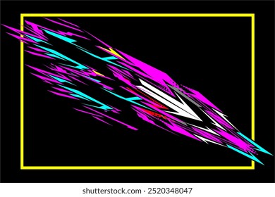 Diseño abstracto del fondo de las carreras y abrigo del coche
