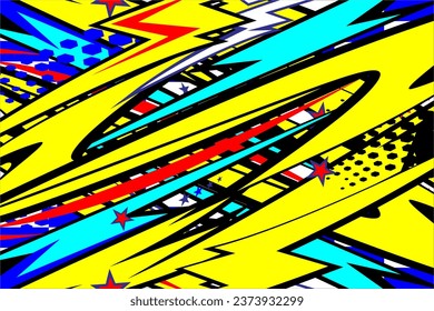 abstract racing background design with a unique line pattern and a combination of bright and cool colors. suitable for your background design