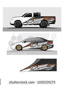 abstract Racing background graphic vector for car, truck and vehicles vinyl wrap
