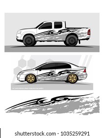 abstract Racing background graphic vector for car, truck and vehicles vinyl wrap