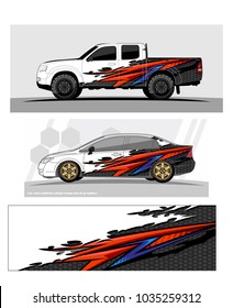 abstract Racing background graphic vector for car, truck and vehicles vinyl wrap
