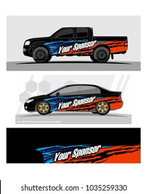 abstract Racing background graphic vector for car, truck and vehicles vinyl wrap