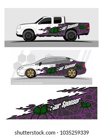 abstract Racing background graphic vector for car, truck and vehicles vinyl wrap