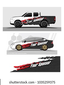 abstract Racing background graphic vector for car, truck and vehicles vinyl wrap