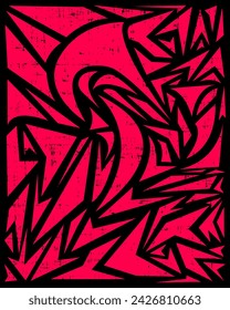 Abstract racing background pattern design in pink and black color. Vector backgrounds. Suitable for cover art, jersey, card, poster and banner template.