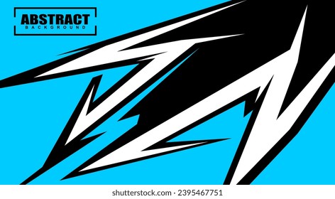 Abstract Racing Background Stripes   white blue and black Free Vector
