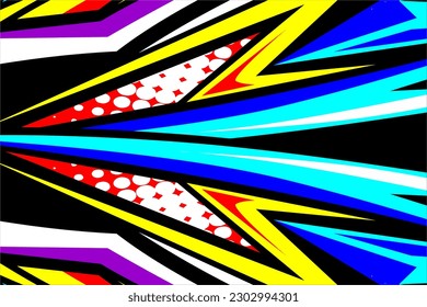 abstract racing background vector design with a unique stripe pattern and a mix of bright colors and a unique effect