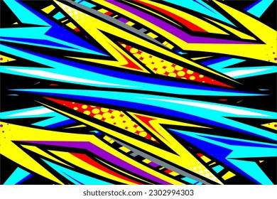 abstract racing background vector design with a unique stripe pattern and a mix of bright colors and a unique effect
