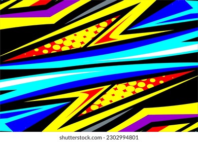 abstract racing background vector design with a unique stripe pattern and a mix of bright colors and a unique effect