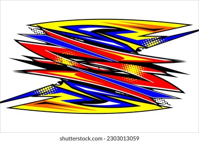 abstract racing background vector design with a unique stripe pattern and a mix of bright colors and a unique effect