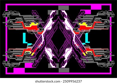 abstract racing background vector design with cool pattern