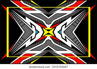 abstract racing background vector design, car decal, wrap car, with modern and unique line patterns, my own work, not AI generated