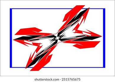 abstract racing background vector design, car decal, wrap car, with modern and unique line patterns, my own work, not AI generated