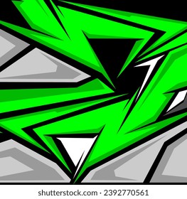 vectores de fondo de carreras abstractas de color verde y gris premium