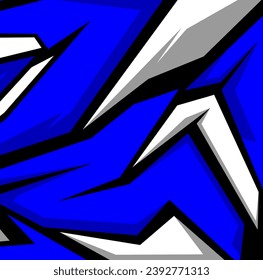 abstract racing background vector premium blue white and black