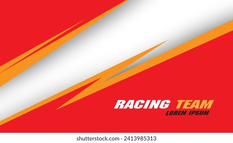 Abstract racing concept background design template. vector