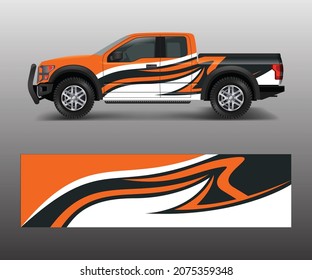 abstract Racing graphic background vector for offroad vehicle wrap design vector