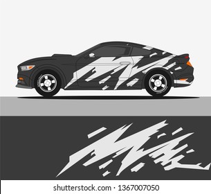 abstract racing graphic stripe background kit for vehicle vinyl wrap