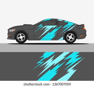 abstract racing graphic stripe background kit for vehicle vinyl wrap