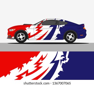 abstract racing graphic stripe background kit for vehicle vinyl wrap