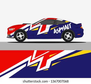 abstract racing graphic stripe background kit for vehicle vinyl wrap