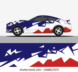 abstract racing graphic stripe background kit for vehicle vinyl wrap, race car sticker, and rally livery