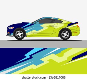 abstract racing graphic stripe background kit for vehicle vinyl wrap, race car sticker, and rally livery