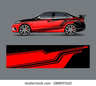 vector gráfico de carreras abstractas para el diseño de envoltura de coches deportivos