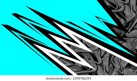 Abstract Racing Stripes Background With blue and grey Color Free Vector
