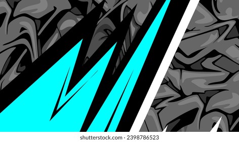 Resumen de bandas de carreras fondo con vectores libres de color azul y gris